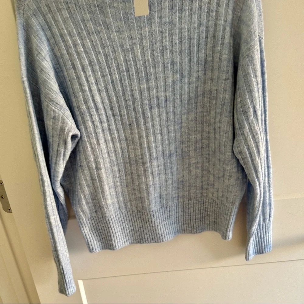 LOFT Soft Blue Cowl Neck Sweater​ - Extra small